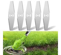 SURALIN 5 cuchillas de metal para cortacésped, cuchillas de repuesto para desbrozadora, accesorios para cortacésped, cuchilla para cortar hojas de hierba