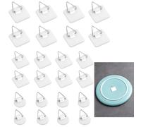 SURALIN Pack de 24 Caballetes, Colgador de Marco Sin Perforaciones, Ganchos Adhesivos para Cuadros, Colgador de Fotos Adhesivo, Colgadores de Cuadros Adhesivos