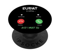Surat está Llamando y Debo IR a Tailandia de Viaje PopSockets PopGrip Adhesivo