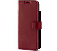 SURAZO Funda de Piel para Apple iPhone 14 Pro MAX, Funda de Piel auténtica, con imán, Tarjetero, protección RFID, Funda Tipo Cartera (Rojo Costa)