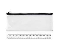 Surcotto 1 estuche, 32 cm, negro transparente, 32x12x0.5cm, transparente y funcional