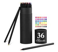 Surcotto Lápices de Colores 36, Estuche Lapices profesional para Adultos - para Mandalas Colorear Adultos, principiantes, dibujo, preafilada