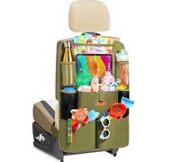 SURDOCA Car Organizers and Storage, Upgraded Car Seat Organizer with 11-inch Touch Screen Tablet Holder, Backseat Car Organizer with 8 Pockets, Car Seat Protector Road Trip Essentials for Kids