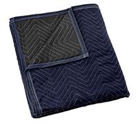 Sure-Max Manta para mudanza y Embalaje, Pro Economy, 80 x 72 Pulgadas (Peso de 35 Libras/dz), Almohadilla Acolchada Profesional para Muebles, Azul Marino y Negro