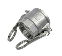 SURE TEC Acoplamientos Kamlock tipo D acoplador con rosca interior (acero inoxidable, 3/4")