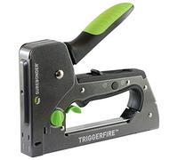 Surebonder TRIGGERFIRE - Pistola grapadora de corona estrecha resistente con modo de gatillo - tapicería, bricolaje, madera - Utiliza grapas tipo Surebonder #4 o Flecha T50 - Solo herramienta (5625)