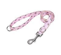 Suredoo Correa para Perros Nylon, Correa de Adiestramiento Ajustable y Resistente para Perros Pequeños, Mediano y Grande, Mascotas,Gatos, 120 x 2.0cm (Flor Blanco)