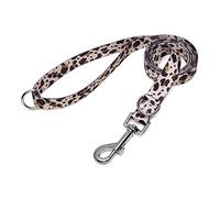 Suredoo Correa para Perros Nylon, Correa de Adiestramiento Ajustable y Resistente para Perros Pequeños, Mediano y Grande, Mascotas,Gatos, 120 x 2.0cm (Leopardo)