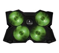 Verbatim soporte para portatil surefire bora gaming laptop cooling pad green