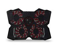 SureFire Bora Gaming Laptop Cooling Pad - Base refrigerante para Laptop 12''-17'' - para laptops hasta 17'' - venitlador para Laptop hasta 1200rpm - máx. 26 dBA - Rojo I Powered by Verbatim