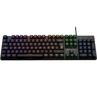 Surefire Kingpin M2 - Teclado mecánico para Gaming nórdico, Teclado Multimedia para Videojuegos, tamaño Completo, Teclado RGB con iluminación, Teclas 100% Anti-ghosting, diseño escandinavo QWERTY