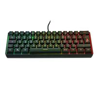 SureFire Kingpin X1 60% Teclado Italiano Gaming Multimedia Pequeño y Móvil RGB con Iluminación, 25 Teclas Anti-Ghosting, Disposición QWERTY