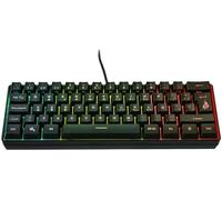 SureFire Kingpin X1 60% Gaming Teclado Español, Teclado Multimedia Gaming Pequeño y Móvil Teclado RGB con Iluminación, 25 Teclas Anti-Ghosting, Disposición Española QWERTY