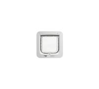 SureFlap - Puerta para gatos con microchip Sure Petcare, color blanco. Escanea la identificaci n de tu mascota al entrar. Verifica el tama o de t