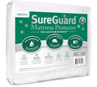 SureGuard - Protector de colchón de tamaño Individual, 100% Impermeable, hipoalergénico, Funda de algodón Ajustable, Suave