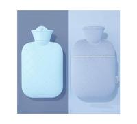 SUREK Bolsa de agua caliente grande reutilizable para cama, bolsa de agua caliente, calentador de manos lleno de agua con cubierta, alivio del dolor, bolsa de agua caliente, compresa caliente