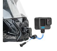 SUREWO Motorcycle Helmet Chin Strap Mount Compatible with GoPro Hero 12 11 10 9 8 7 (2018) 6 5 DJI Osmo Action 3 AKASO SJCAM and Most