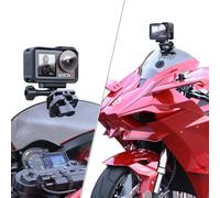 SUREWO Soporte de aluminio para parabrisas de motocicleta Go Pro, abrazadera de liberación rápida compatible con Go Pro Hero 13/12/11/10/9/8/7, DJI Action 5 Pro 4 3 2 y más