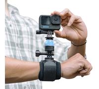 SUREWO Soporte de correa de muñeca con adaptador de liberación rápida compatible con GoPro Hero 12/11/10/9/8/7//6/5 negro, DJI Osmo Action 4/3/2, Insta 360 ONE R, AKASO/Campark y más