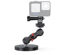 SUREWO Soporte magnético para cámara con Mini Cabezal Universal, Base de Montaje magnético con Rosca de 1/10.2 cm-20 Compatible con GoPro Hero 13 12 11 10 9 8 7 6 5, D JI Osmo Action 5 Pro/4/3, AkASO