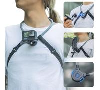 SUREWO Soporte magnético para Collar para GoPro, POV Selfie, Soporte de Correa de Cuerpo Compatible con GoPro Hero 13/12/11/10/9/8/7 Negro, dji Action 5 Pro/4/3/2, Insta 360 X4/X3 y más