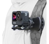 SUREWO Soporte rápido para mochila de rotación de 360 ° Compatible con GoPro Hero 11, 10, 9, 8, 7, 6, 5, 4, Fusion, DJI Osmo Action 3/2, AKASO, Campark, Crosstour Action Cámaras de acción