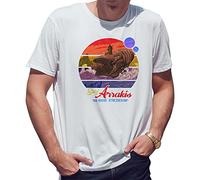 Surf Arrakis Sand Worm of Dune Camiseta de Hombre Blanca Size M