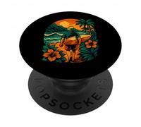 Surf Aventura Puesta del Sol Ocean Explorer PopSockets PopGrip Adhesivo