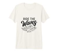 Surf Beach Graphic Surfer Gift Coastal Surfing Lover Camiseta Premium