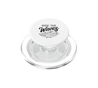 Surf Beach Graphic Surfer Gift Coastal Surfing Lover PopSockets PopGrip para MagSafe
