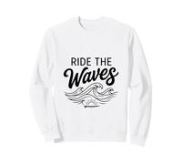 Surf Beach Graphic Surfer Gift Coastal Surfing Lover Sudadera