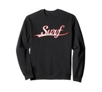 Surf Beach Life Ocean Enthusiast Vintage Varsity Distressed Sudadera