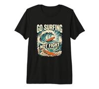 Surf contra La Guerra para La Paz Camiseta Premium
