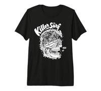 Surf Esqueleto Surf Killer Surf Camiseta Premium