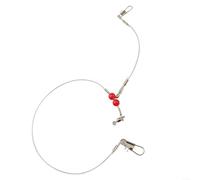 Surf Fishing Leaders - Líderes de pesca de 68 cm, prueba de 90 libras con pivotes a presión (1 cabeza blanca)