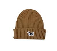 Surf Monkey Beanie Gorro invierno niño/niña 4-10 años - Algodón orgánico (FR/ES, Letras, Talla única, Galleta)