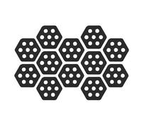 Surf Pad, Hexagon Grip, Anti-Slip with 4.72x5.31 Inches, Board Pad for Surfing, Balance, Fitness, Kayaks, Pool Decks, Paddleboards, Fishing, Outdoor Beach, Play, Summer Training