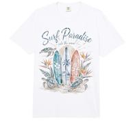 Surf Paradise Ride The Wave Tres Tablas de Surf Tortuga Marina Comfort Colors Adult Heavyweight T-Shirt