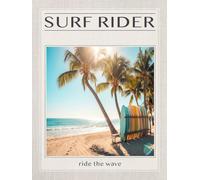 Surf Rider: A Decorative Coastal Coffee Table Book for Staging & Stacking | Blank Lined Journal Pages