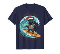 Surf Scottish Terrier Navidad En Agosto Tropical Beach Camiseta