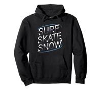 Surf Skate Snow - Boarder’s Word Graphic Tee Sudadera con Capucha