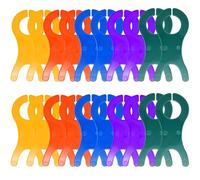 Surf turtle Bobinas de hilo grandes, 20 unidades, 5 colores, kit de bobinadora de hilo de tejer de ganchillo para bobinas de ganchillo, herramienta de organización