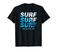 Surf Wave Ocean City Maryland Beach Surf Camiseta