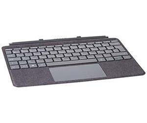 Surface Microsoft Teclado Tipo Cover Go Signature - Teclado AZERTY francés - Gris Antracita (Alcantara) - Compatible Solo Go, Go 2 Go 3