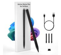 Surface Pen - Premium, 4096 Finest Control, recargable, rechazo de palma | Lápiz capacitivo para Surface Pro 12/11/10/9/8/7+/7/X/6/5/4/3, Go/Book/Laptop/Studio, magnético, clic derecho, borrador