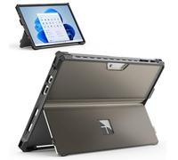 Surface Pro 7 Plus - Funda protectora para Microsoft Surface Pro 7 Plus/7/6/5/4/LTE, funda resistente con soporte para bolígrafo para teclado tipo (gris)