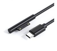 Surface Pro Cable de carga USB-C, conexión de 15 V a cable USB-C, compatible con Pro 3/4/5/6, Laptop 2, Book 1/2, 3/Go/Studio (1,8 m)