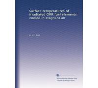 Surface temperatures of irradiated ORR fuel elements cooled in stagnant air