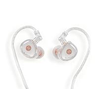 Surfans M10 Hi-Res Wired in -Ear Monitor Headphones, 1D+1BA Hybrid Driver IEM Headphones, Dynamic + Balanced, 3,5 mm Plug, Silver-Coated 4-Core 0,78 mm 2-Pin Cable, Lossless HiFi Sound