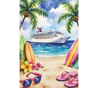Surfboard Cruise Journal: 14-Day Cruise Vacation Planner, Daily Travel Log & Memory Book